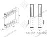 S-2661-UB-A Бутылочница Starax шир. 150 (108х475х556) Unique Box, правая, антрацит <1> превью 2