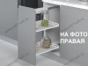 S-2792-US-W Бутылочница 350, Starax, 2-х ярусная, направляющие Blum Tandem, (305х470х635 мм), с доводчиком, полное выдвижение, правая, белая превью 1