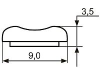 Декор "Sal-M 7" <9мм>(золото) sari <180-200/720-800>