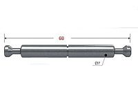 102-02-10-403 Дюбель Mesan двусторонний d7*68мм(без шайбы) цинк <500/1000>