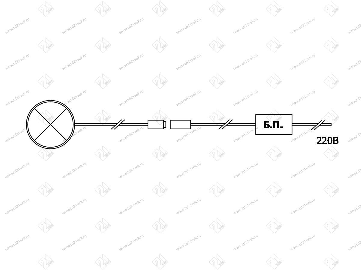 19.141.02.638 Светильник светодиодный (LED) КMС 1 х Strip-IR L=450мм 2