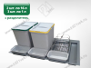 S-2564-G Система сортировки в базу 900 мм, Starax Order 2, (840-800x490-415x305 мм), серый превью 2