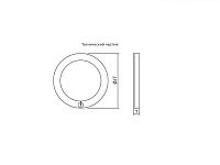 LD-CS36CB-53 светильник led с выключателем castello, 12v dc, 2,8 w,200см провод с miniamp, свет теплый <1>