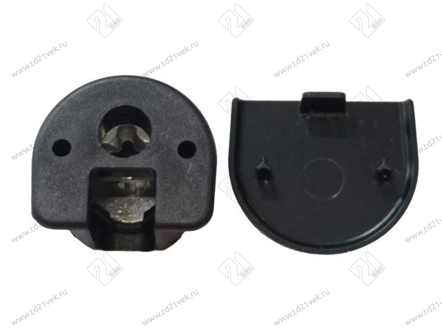 ACKRF016 Стяжка RAFFIX DUO d20*H12,5 мм с эксцентриком для плиты 16 мм, черная 2