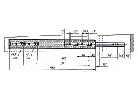 Бутылочница для кухни 200 мм (150x460x480мм) c шариковыми направляющими без доводчика, h35 мм