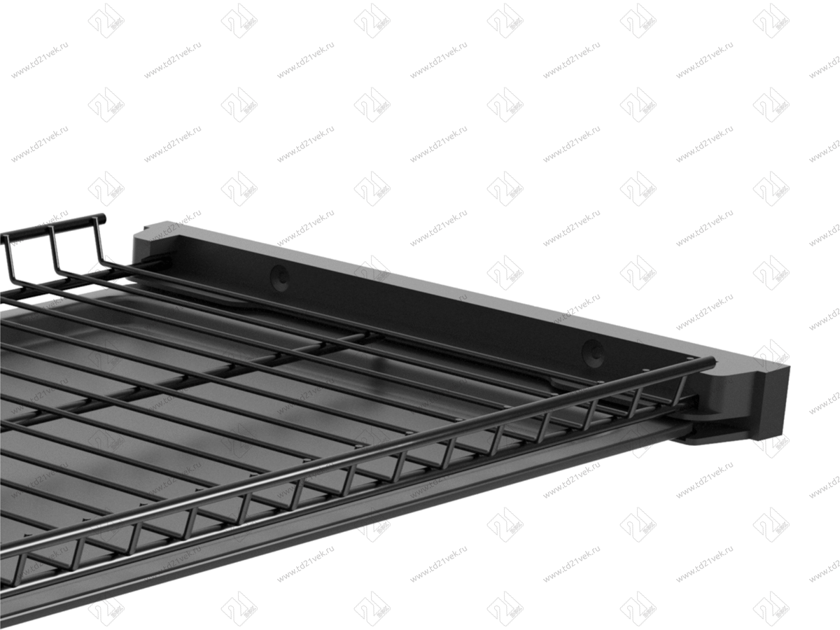 Сушка двухуровневая 800/16 с рамкой + 2 поддона, чёрный матовый 4