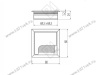 Заглушка кабель-канала LB-K80X80-20 Merida, GTV, 80x80 мм, черный превью 2