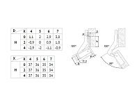 H621A02/1810 Петля Boyard 30° (накл-ная) CLIP (с довод.) + планка H=0 <100>