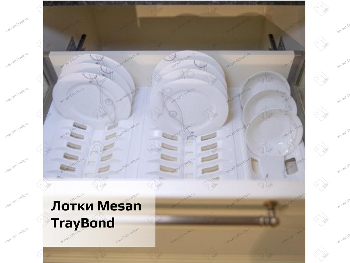 105-83-51-309 Лоток для тарелок Mesan TrayBond, 12шт.(Ш270хГ480-420хВ45) антрацит <2/20> 11