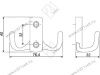 K204SC.2 Крючок мебельный K0460 сатиновый хром <25> превью 2