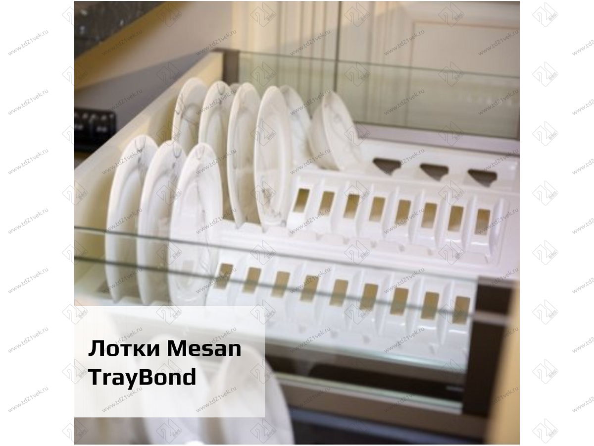 105-83-54-309 Лоток для cалатников/пиал Mesan TrayBond, 6шт.(Ш157хГ480-420хВ47,7) антрацит <2/20> 3