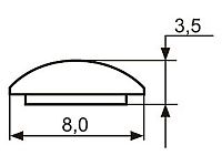 Декор "Sal-M 3" <8мм>(золото) sari <100/1000>