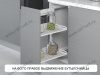 S-2792-US-W Бутылочница 350, Starax, 2-х ярусная, направляющие Blum Tandem, (305х470х635 мм), с доводчиком, полное выдвижение, правая, белая превью 3