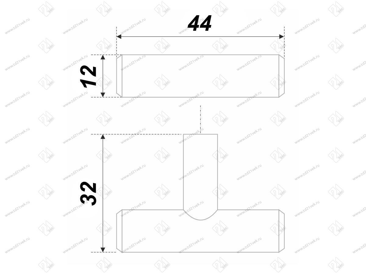 RC200СP.5 Ручка-кнопка ,  хром <40> 4