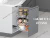S-2221-C Угловая бутылочница скошенная 300, Starax, 3-х ярусная, левая, направляющие Blum Tandem, (225х470х635 мм) превью 1