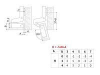 H100C02/0112 Петля Boyard 16 мм + планка H=2 <200>