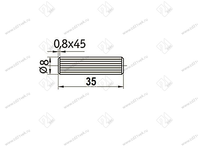 Шкант деревянный (8*35)   Бук <16000> (коробка) 2
