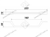 RS297BL.4/160 Ручка-скоба 160 мм , чёрный матовый <30> превью 2