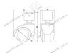 Опора колесная 556 нагрузка - 40 кг d=50, h=68 <50> превью 2