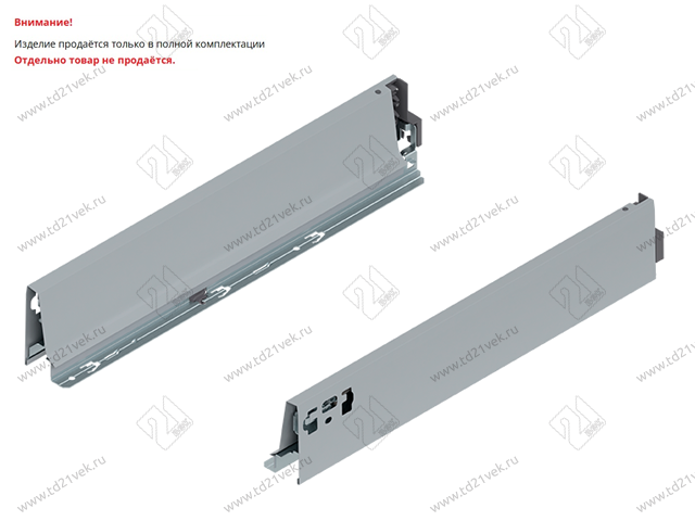 378M4502SA Z LI V20 R906 TANDEMBOX Antaro Царга-М (h83,6мм / L450мм) (L), светло-серый 2