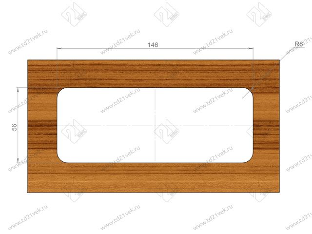 Заглушка комп.отеч. 156X66X22мм (темно-серый) 4