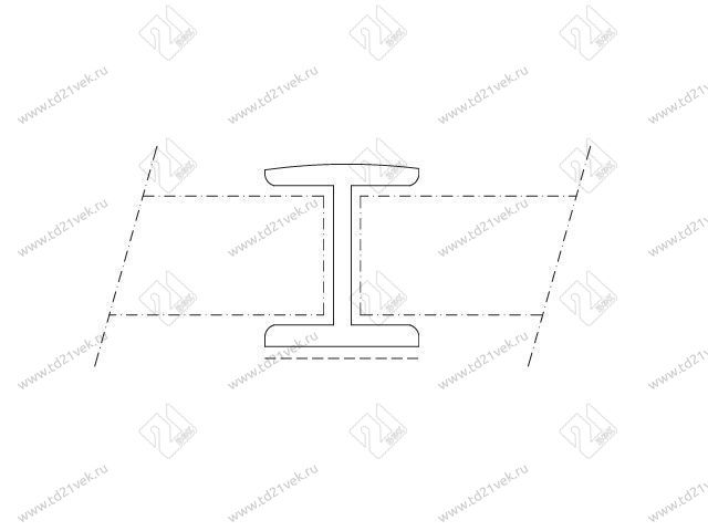 Угловое соединение 180гр, топо 100мм <50> 2