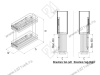 S-2491-C Бутылочница 200, Starax, 2-х ярусная, направляющие Blum Tandem, (151х475х495 мм), дно ДСП, полное выдвижение, левая превью 3