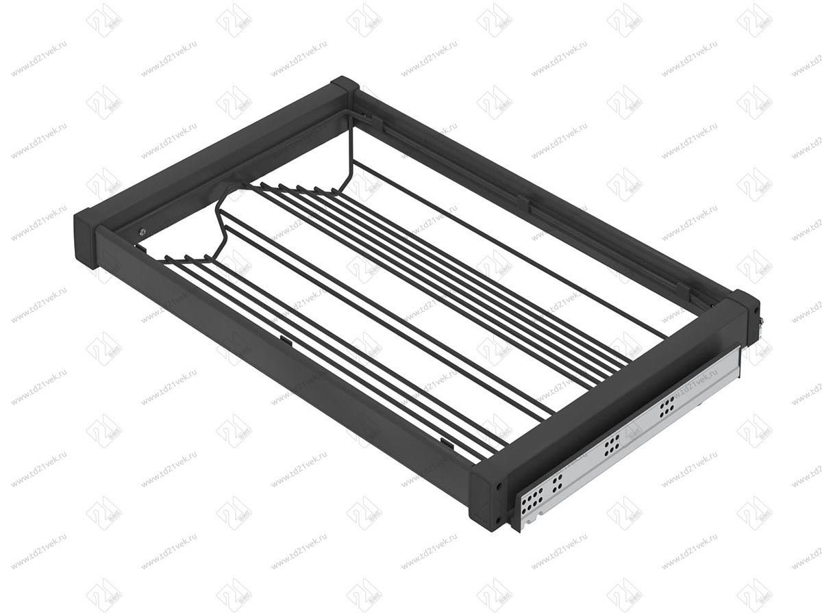 S-6731-A Выдвижная обувница в базу 600 мм, Starax, (560-590х475х150 мм), антрацит 2