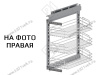 S-2222-C Угловая бутылочница скошенная 300, Starax, 3-х ярусная, правая, направляющие Blum Tandem, (255х470х635 мм) превью 2