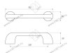 S-2622-128 GR Ручка-скоба, 128 мм, серый <35/175> превью 4