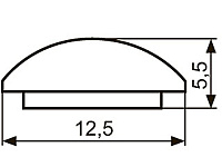 Декор "Sal-M 5" <12,5мм>(хром) krom <100/400>