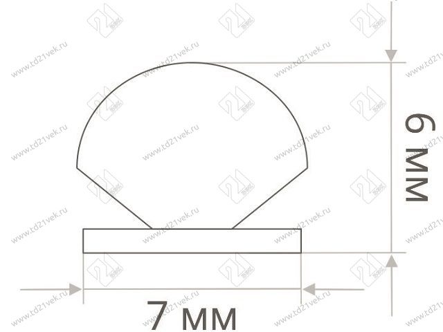 Уплотнитель щёточный ш7х в6мм 4Р MEPA (моноколор) (чёрный) <10м / бухта-150м> шлегель/ щетка самоклеящаяся/ буферная лента/ уплотнитель/ Schlegel 2