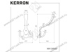 KR 0050 BL Мебельный крючок, матовый черный <40/240> превью 4