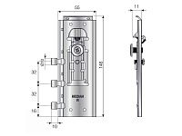 105-02-28-403 Подвес Mesan 3D(потайной) L+R (55х146мм) металл, цинк <50>