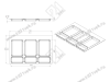 S-2552-G Система сортировки в базу 800 мм, Starax Order, 3 ведра, серый превью 4