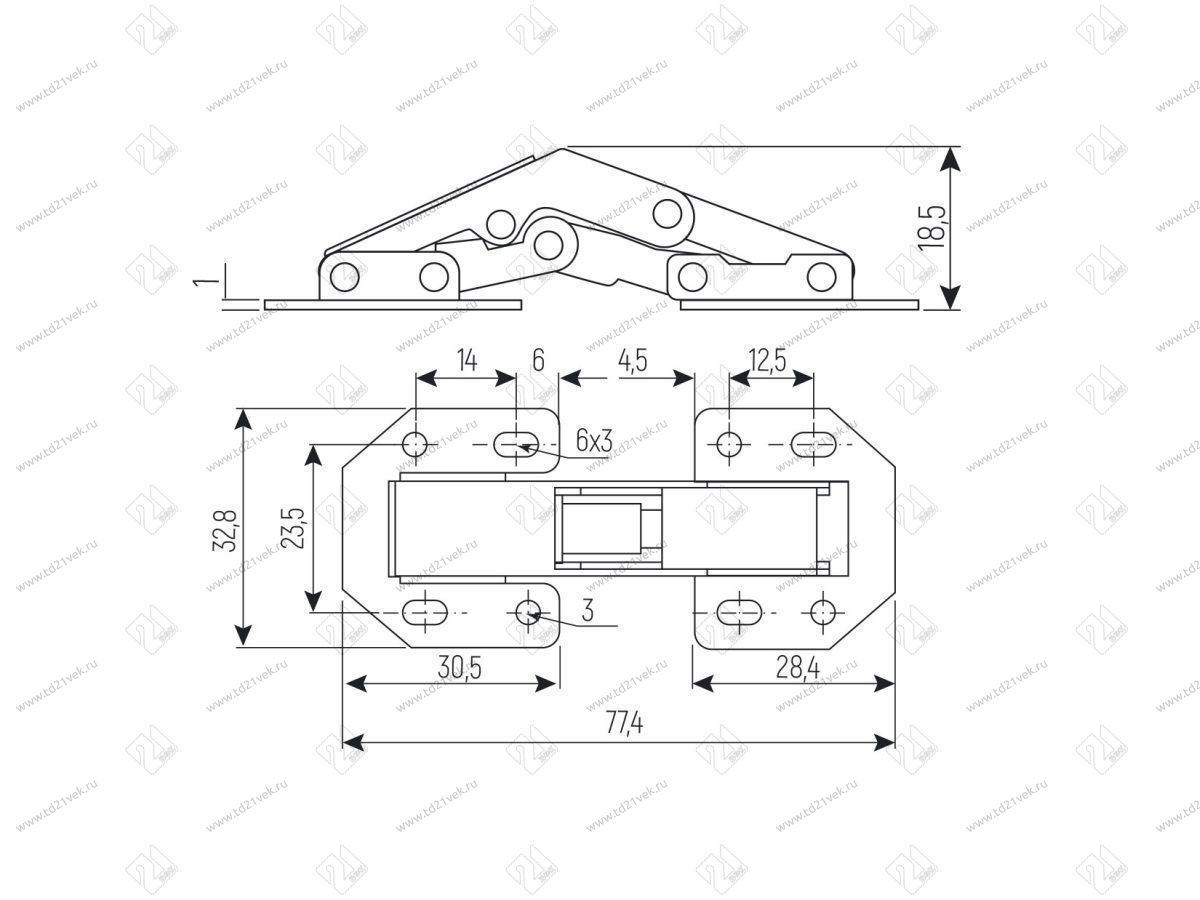 Петля поршневая малая, сталь HP-S <500шт> 4