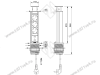 11.103.09.013 Блок розеток выдвижной POP-UP+2 USB BLACK Compact, чёрный превью 2