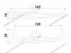 RS452BL.4/128 Ручка-скоба 128 мм , чёрный  матовый <15> превью 2