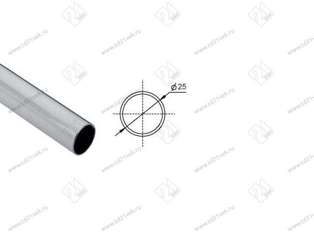 Штанга d=25мм х 0,6мм, L=3м, круглая (вес 0,9 кг.)  <10> 2
