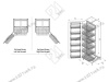S-1224-C Выдвижная колонна для кухни в базу 600 мм, Starax, 5-ти ярусная, (530х510х1400-1550 мм) превью 3