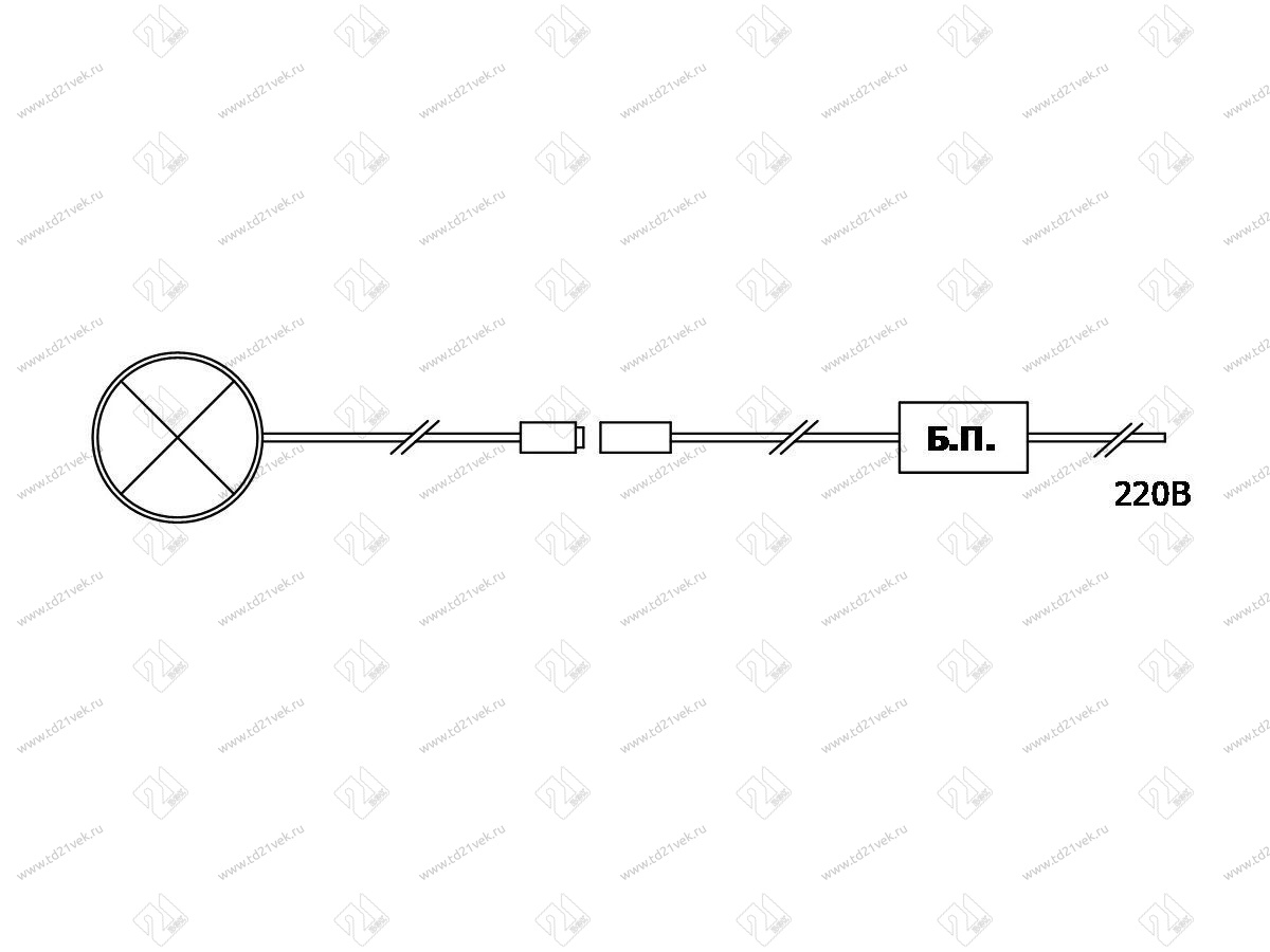 19.141.02.638 Светильник светодиодный (LED) КMС 1 х Strip-IR L=450мм 2