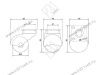 Опора колесная 206 нагрузка 35 кг d=38 h=55 <100> превью 2