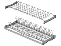 S-5171-CP-16 Посудосушитель двойной с 1 поддоном (крашен.хром), ширина 450 мм (410х295-345)<1>
