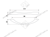 RS028SC.3/96 Ручка-скоба S2860/96 сатиновый хром <50> превью 2