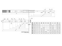 DB4512Zn/300 Направляющие шариковые 300мм  с доводчиком <15>