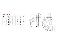 H600В02/0112 Петля Boyard 165° (полуна-ая) + планка H=2 <100>