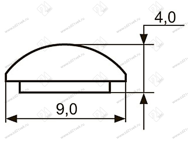 Декор "Sal-M 4" <9мм>(хром) krom <100/400> 2