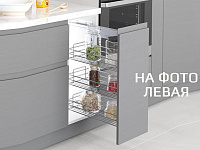 S-2791-C Бутылочница 350, Starax, 3-х ярусная, направляющие Blum Tandem, (305х470х635 мм), с доводчиком, полное выдвижение, левая