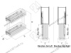 S-2443-C Бутылочница 250, Starax, 2-х ярусная, направляющие Blum Tandem, (203х475х495 мм), полное выдвижение, левая превью 3