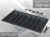 S-2690-AP Лоток для столовых приборов Starax в базу шир.900 (840x490x55 мм), антрацит превью 1